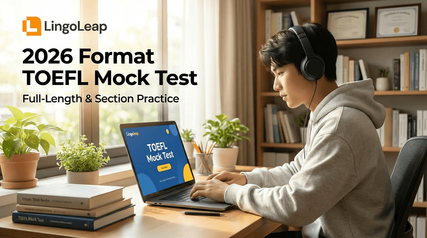 Lingoleap Launches 2026-Format TOEFL Mock Test